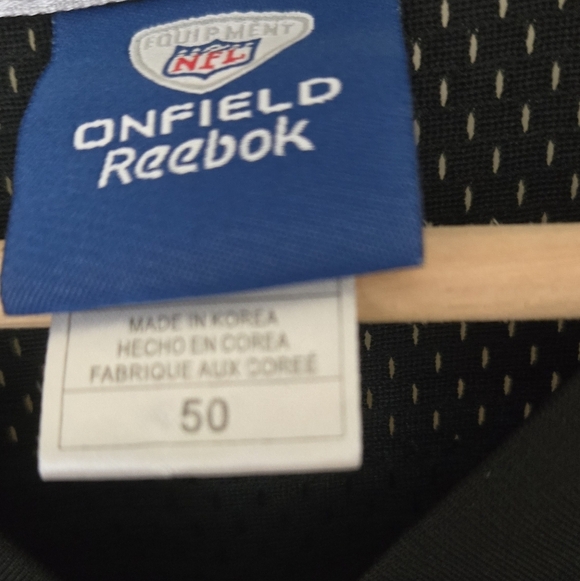 Reebok NFL Pittsburgh Steelers Mens Black Jersey #43 Troy Polamalu Size 50 EUC - Picture 2 of 6